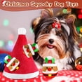 thumbnail image 5 of Pet Deluxe Christmas Squeaky Dog Toys 4 Pack Hide and Seek Dog Toys Christmas Hat Plush Dog Toys for Puppy Small Medium Breeds, 5 of 7