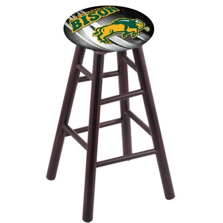 Dakota Cherry - Maple Bar Stool in Dark Cherry Finish with North Dakota State Seat by the Holland Bar Stool Co.
