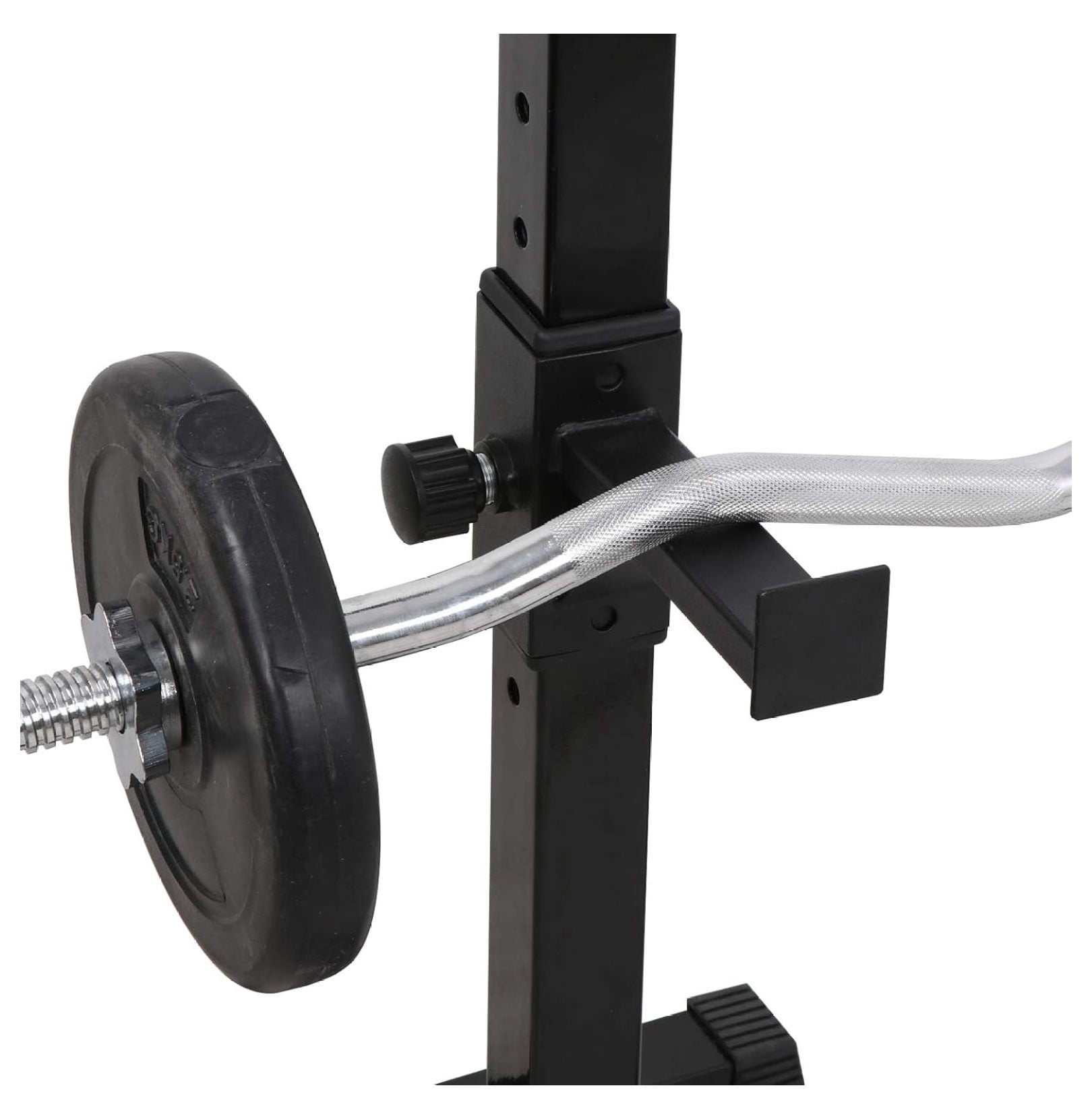Lbs Squat//Dumbbell Rack,41-66 Inches Pair of Height Adjustable Heavy Duty Steel Rack,Weight Lifting Squat Stand for Home Gym