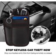 thumbnail image 5 of Xiao Hua Paquete de 2 bolsas Faraday mejoradas para llaveros de coche, protector de llaves, funda con bloqueo de señal RFID, antirrobo, antirradiación y antipiratería, color negro., 5 of 5