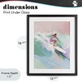 thumbnail image 4 of Stupell Industries Contemporary Surfer Girl Riding Waves Black Framed Print Under Glass, 13 x 16, by The Prints Vibe, 4 of 8