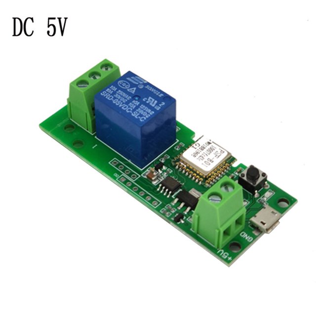 Módulo de relé de bloqueo automático DC5V WiFi Interruptor inteligente Teléfono Control remoto Interruptor de avance lento 5V Methold HA005251-02B