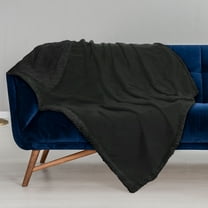 Kritter Planet Waterproof Blanket for Dogs, Liquid Proof Sherpa Pet Mat Cushion, Black