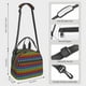 thumbnail image 2 of Fotbe Rainbow Chequerboard Bolsa de Almuerzo con Estampado, Lonchera Aislada, Contenedores de Comida Reutilizables Tipo Cooler a Prueba de Fugas, 2 of 6