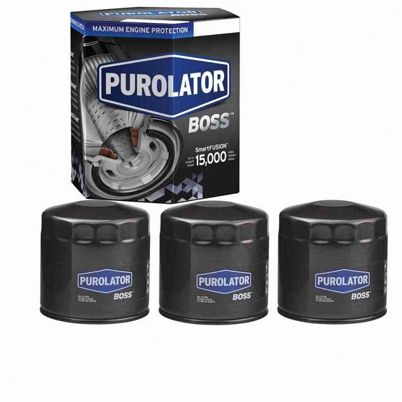 3 pc Purolator BOSS PBL24651 Engine Oil Filters for Oil Change Lubricant Filters Fits select: 1994-2014 FORD F150, 2008-2012 DODGE RAM 1500