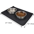 thumbnail image 2 of Pet Bowl Tray, Dog Food Mat With Waterproof Cat Feeding Mat For Medium And Large Dogs, Other Large Pets (53 X 37 Cm), 2 of 5