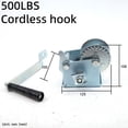 thumbnail image 2 of Hand Winch,500lb Cordless Hook Mini Winch Hand Hoist For Cars, Home Improvement, Cargo Handling, Production Workshop Lifting ,Powerful Pulling Performance, 2 of 7