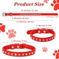 thumbnail image 2 of Mumup 3Pack Small Dog Collars Bling Puppy Collars Diamond Pet Collars PU Leather Sparkly Rhinestone Glitter Adjustable Jewelry Neck Collars for Small Pet, 2 of 7
