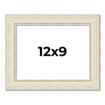 12x9 Frame White Real Wood Picture Frame Width 1.75 inches | Interior Frame Depth 0.5 inches |