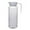 Clear #2, variant on Plastic Cold & Hot Water Pitcher | 24oz Transparent Striped Tea Kettle | BPA-Free for Coffee, Milk, Lemonade | 9.45x3.35x3in | Dishwasher Safe for Home, Office, Restaurant