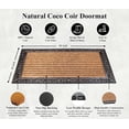 thumbnail image 7 of A1HC 30x48 Natural Coir & Rubber Door Mat, Heavy-Duty Large Front Door Entry Mat, Thick Durable Anti-Shed, Fade-Resistant, Striped Bronze, 7 of 7