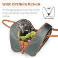 thumbnail image 4 of Tirrinia Insulated Lunch Bag for Women with Leather Handle, Reusable Tote Bag, Fashionable Cooler Lunch Bag for Working/Picnic,Gifts for Women, Celadon, 4 of 8