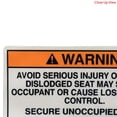 thumbnail image 3 of Sea Ray Boat Warning Decal Sticker 2064165 | Dislodged Seat, 3 of 3