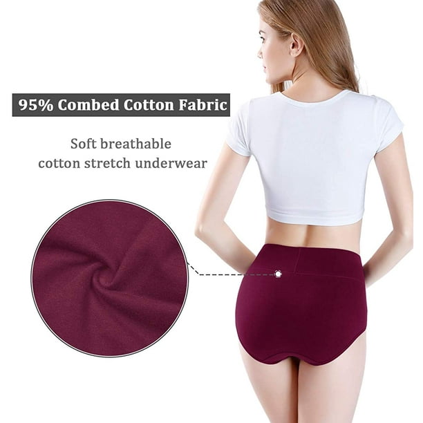 Buy Molasus Women's No Shrink Cotton Underwear Soft Breathable