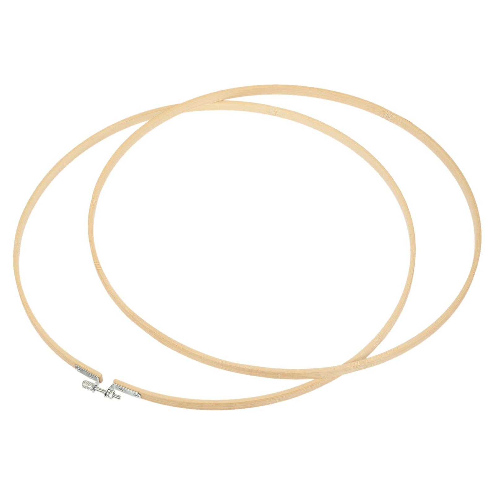 Uxcell 14" Round Bamboo Embroidery Hoop Circle Cross-Stitch Ring