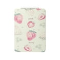 thumbnail image 1 of Unique Bargains 1 Pc Espejo de Mano Rectangular Mediano para Mujeres de Viaje Rosa de Vidrio, 1 of 5