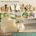 thumbnail image 3 of Soap Base Pre-Cut Moisturizing Natural Soap Base Melt and Pour Soap Base DIY Handmade Soap for Crafting Soap Making - 1Pack, 3 of 7