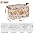 thumbnail image 7 of Yayeee Foldable Storage Basket for Shelves with Handles Set of 2 Waterproof Cloth Bins, Campfire Pattern, 7 of 7