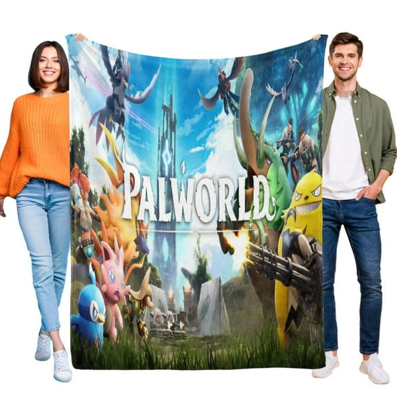 Palworld Throw Blanket Gifts for Fans Lover Girls Boys Women Present Hoodie Him Bed 50"x60"