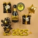 thumbnail image 2 of Caja de regalo con forma de botella de vino y globo de papel de aluminio para celebrar el año nuevo 2025, 2 of 5
