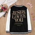 thumbnail image 6 of ANINEO Kids Baseball Jackets Boys Girls Fit Varsity Jacket Casual Lightweight Plain Cardigan Button School Coat, 6 of 7
