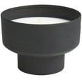 thumbnail image 5 of DecMode Black Metal Campfire Scented Matte 50 oz 3 Wick Candle with White Wax, 5 of 8