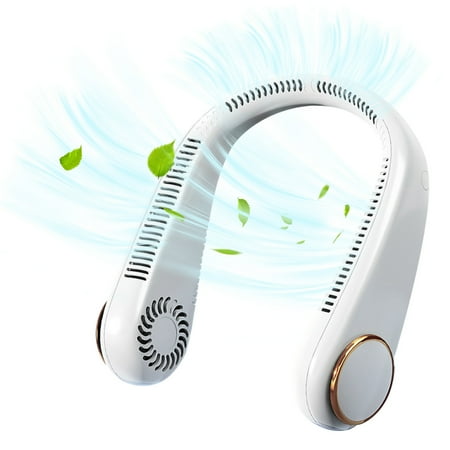 

Tiitstoy Leaf Less Neck Hanging Fan Cool Outdoor Usb Charging Portable Folding Lazy Neck Hanging Fan