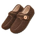 thumbnail image 5 of Mfakffe Fuzzy Slippers Women Men Comfy Diabetic House Slippers Soft & Cozy Barefoot House Shoes Adjustable, 5 of 5