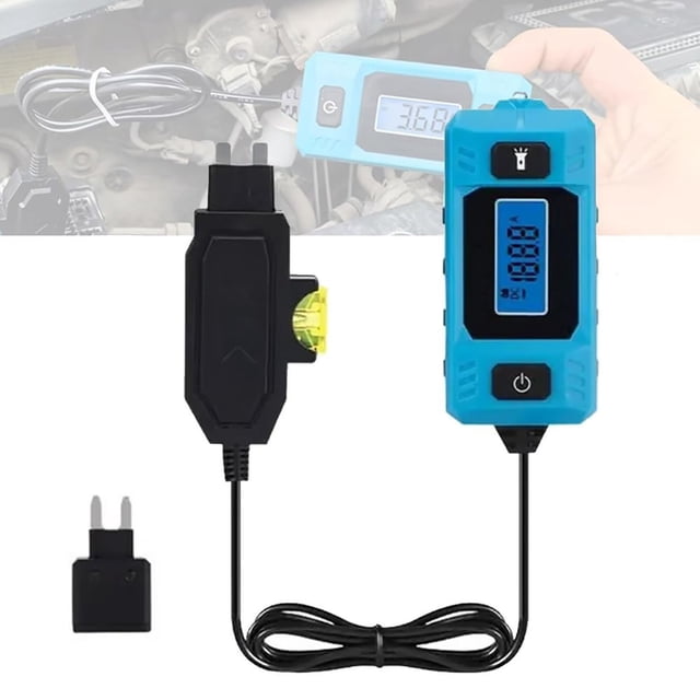 Automotive Circuit Fault Probe Tester High Precision Tester 20A 48V Relay Checker Built In Front Light With Blue Backlit LCD Screen