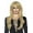 Blonde, variant on Underwraps Long Sassy Womens Adjustable Adult Costume Wig Silver