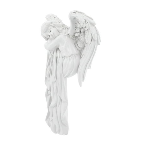 Raindrops Unique White Resin Angel Door Frame Decor with 3D Wings for Cozy Home and Office Door  Decorations
