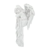 Raindrops Unique White Resin Angel Door Frame Decor with 3D Wings for Cozy Home and Office Door Decorations