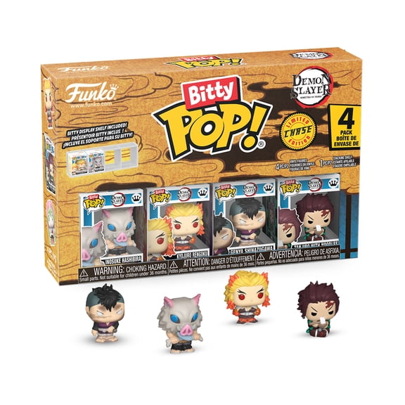Funko Bitty POP! 4-Pack: Demon Slayer- Inosuke Collectible Vinyl Mini-Figures