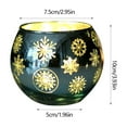 thumbnail image 3 of Vikakiooze Christmas Glass Candleholder Ornament Glass Round Candleholder, 3 of 6
