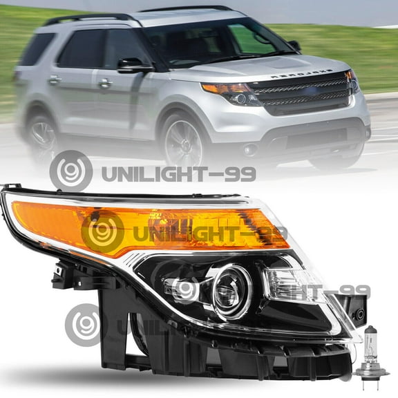 For 2011-2015 Ford Explorer Headlight Factory Halogen Passenger Side Headlamp