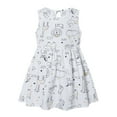 thumbnail image 3 of Esaierr Toddler Baby Sleeveless Printed Dresses Kids Flower Girls Spring Summer Princess Dresses Cotton Party Dress for Girls 6 Months-6 Years, 3 of 9