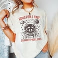 thumbnail image 3 of Houston I have So Many Problems Space Raccoon Graphic T-Shirt Funny Astronaut Raccoon Tee Ivory Shirt Adult X-Large, 3 of 4