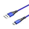 thumbnail image 1 of Charging Cable Micro USB Cord Fast fast charging cable braided Charger Data Wire Braided Nylon Mobile Phone Cable Accessory, 1 Meter, Black, 1 of 7