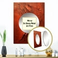 thumbnail image 3 of Designart "Semi-Sweet Artistry I" Abstract Collages Mirror Wall Decor - Modern Red Abstract Mirror Wall Art For Entryway - 32" x 24" Inch, 3 of 5