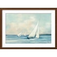 thumbnail image 2 of Art.com Sailboats at Sunrise Art Print by Julia Purinton, Brown Frame Wall Art, 23" x 17", 2 of 5