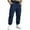 #H-Navy, variant on GuangCheng Mens Military Green Cargo Jogger Pants Elastic Drawstring Waist Multiple Pockets Durable Comfortable Loose Fit Casual Trousers,Size:3XL