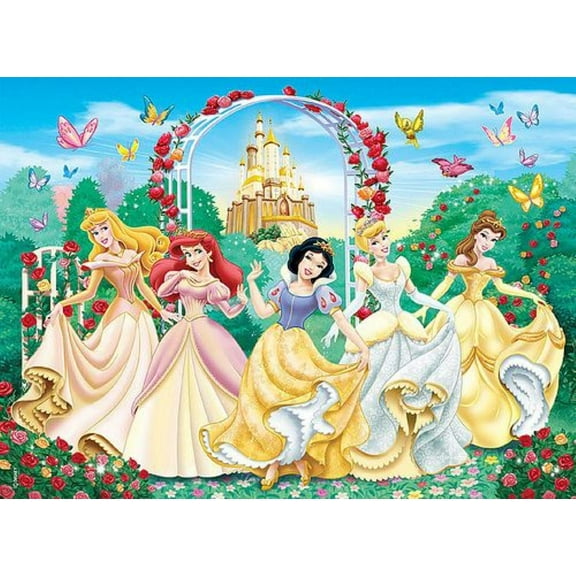 DIY Diamond Art Painting Kits for Adults Full Drill Princess Gem Art Kits with Crystal Rhinestone Paint with Diamond for Home Wall Decor(12"x16")