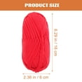 thumbnail image 2 of KONTONTY Fil de Crochet pour Débutants 4 Rouleaux de Polyester Rouge Idéal pour Couvertures et Sacs, 2 of 5