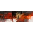 thumbnail image 3 of Censini 18x9 Black Modern Framed Museum Art Print Titled - Equilibri in rosso, 3 of 5