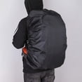 thumbnail image 5 of Funda impermeable negra para mochila - Protector contra la lluvia - Funda para bolsa de viaje - Impermeable para mochila escolar - 45L - Negro - Paquete de 2, 5 of 5