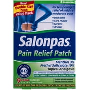 Salonpas Pain Relief Patch Large, 9 ea