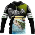 thumbnail image 5 of Nueva sudadera con capucha estampada en 3D con diseño de pesca de lucio en aguas profundas para hombres y mujeres, sudadera de moda de gran tamaño para entusiastas de la caza de peces, 5 of 5