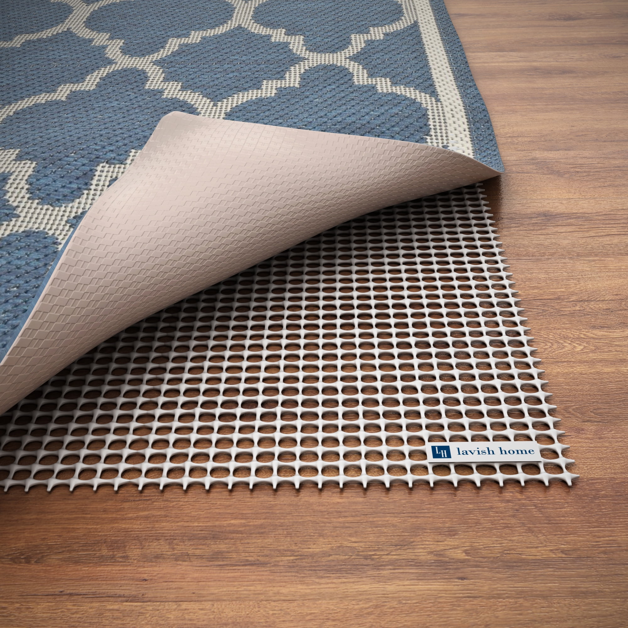 Non Slip Rug Pad Rubber Non Skid Gripper for Area Rugs on Hard