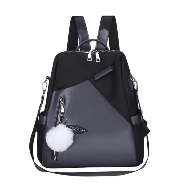 Ladies Fashion Pendant Casual Backpack Retro Style Solid Color Large Capacity Backpack Water Backpack for Biking