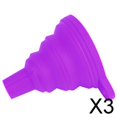 thumbnail image 1 of 3x de Embudo de Silicona Plegable, Embudo Plegable de Silicona para Cocina Imprescindible para Cocinar, Botella de Agua, Líquidos Y Polvos 3 piezas, 1 of 7